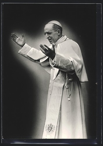 Carte postale pape pie - pie, in