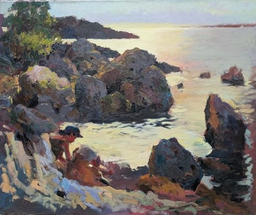 Tableau paysage bord mer - bord, de