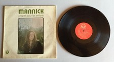 Ref12 Vinyles 33 Tours Mannick Chante Pour Les Enfants