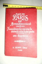 guide indicateur des rues PARIS plan AUTOBUS METRO