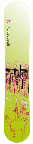 Graphcity green pale snowboard - graphcity,