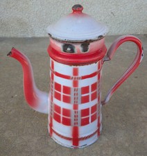 vintage ancienne cafetière  métal émaillée