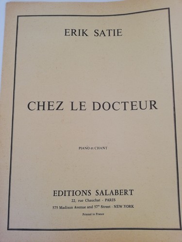 Satie erik partitions - satie,