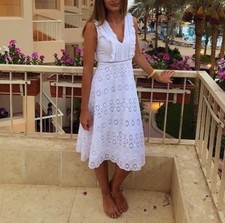 Zara Brodé Dentelle Robe Maxi