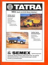 TATRA ( CZ ) TYPE 148 / FICHE TECHNIQUE /  DEUTSCH