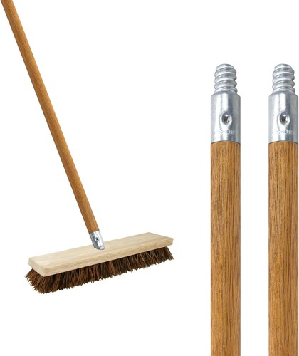 Wood broom handle - wood,