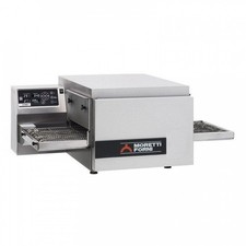 Four inox à convoyeur électrique 25 pizzas de (Ø)330 mm par heure, 6900 W, 400 V