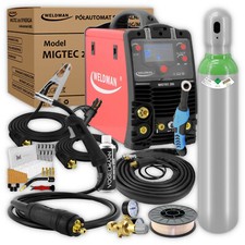 KIT Weldman MIGTEC 200 PAK Poste à souder soudage MIG MAG MMA 200A SYNERGY LCD