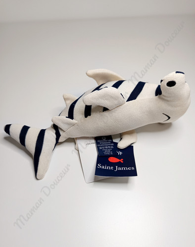Peluche doudou requin marteau - requin,