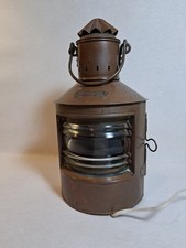 Fanal de marine en cuivre électrifié très bon état