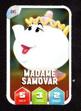 Carte DISNEY Leclerc 2025 #045 MADAME SAMOVAR