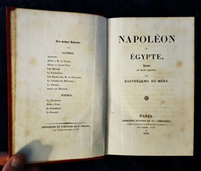 Napoléon en Egypte Poème en huit chants Barthélémy et Méry 1828 livre ancien