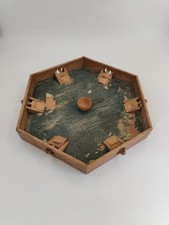Ancien Jeu De La Puce 6 Joueurs en Bois Jeux De Comptoir Estaminet Plateau