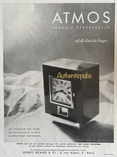 PUBLICITE ATMOS PENDULE PERPETUELLE SIGNE LAURE ALBIN GUILLOT DE 1931 FRENCH AD