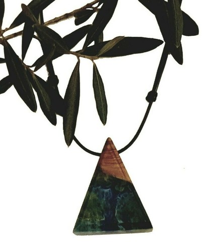Bijou pendentif bois - en,