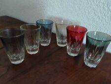  6 Petits verres  à Liqueur , En Couleur, des année 1950 Vintage 