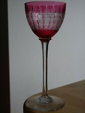 BACCARAT ANCIEN VERRE A VIN COULEUR  CRISTAL MODELE CAVOUR   améthyste