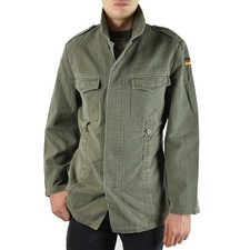 Chemise veste épaisse en coton moleskine kaki t. M Armée Allemande bundeswehr