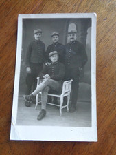 CARTE PHOTO de 4 MILITAIRES DU 112éme  REGIMENT