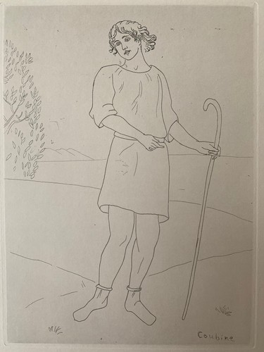 Coubine gravure eau forte