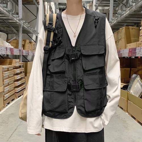 Unisexe hommes cargo gilet - hommes,