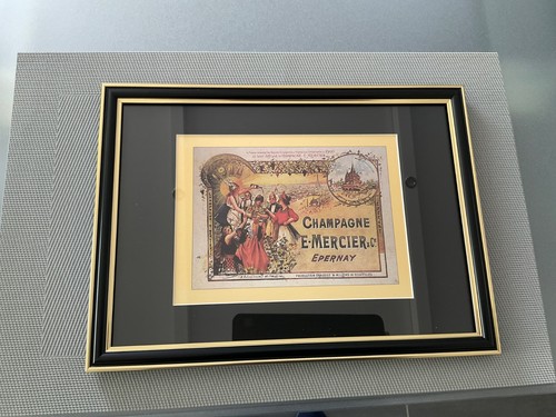 Cadre carte champagne mercier - champagne,