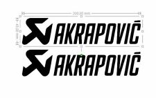 2 STICKERS  AKRAPOVIC / SPORT/