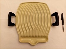 LE CREUSET  Grill Raymond Loewy en fonte émaillée jaune - jamais utilisé