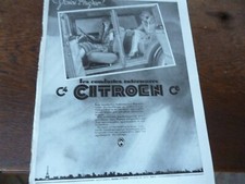 CITROEN conduites intérieures C4 C6 67 publicité papier ILLUSTRATION 1928