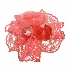 Bague ROSE VIF Fleur Dentelle