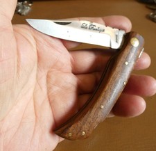 Couteau pliant 1 lame manche bois lame acier Le Rustique.