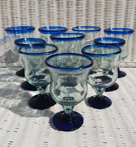 Gobelets verre soufflé - 10,