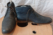 Stephane Gontard chaussure ville a lacet H F Cuir  bleu Croco T 37,5 Mis 1 fois