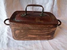 Daubière/braisière en cuivre - montage en dent de loup - 18ème siècle - 34 cm