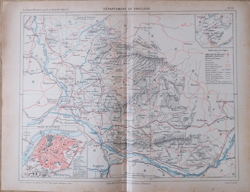 Carte geographique xixeme - carte,