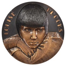 France médaille Louise Brooks actrice américaine n.d graveur S. Levet MDP bronze