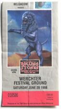 THE ROLLING STONES billet ticket concert BELGIUM Werchter 20/06/1998 Jagger