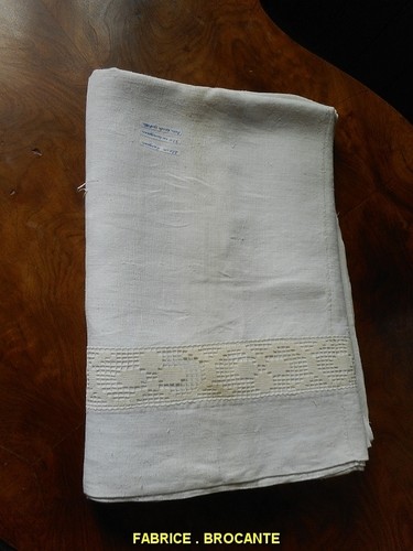 Drap ancien dentelle - ancien,