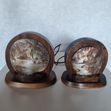 2 lampes veilleuses coquillage