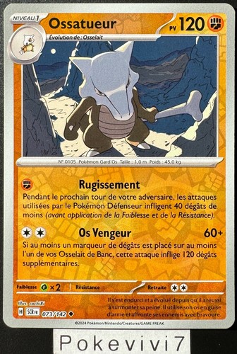 Carte pokemon ossatueur - carte,