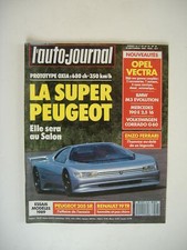 L'AUTO JOURNAL 16-1988 RENAULT 19 TR-PEUGEOT 205 SR-BMW M3 EVOLUTION-VW CORRADO