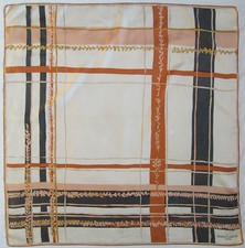 -Authentique Foulard JEANNE LANVIN  soie  TBEG  vintage Scarf  76 x 78 cm
