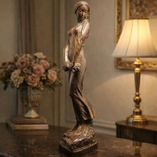 Statue Femme Bois Sculpté 20