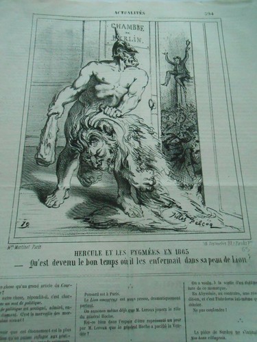 Caricature 1865 hercule et - caricature,