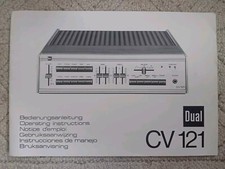 Notice User Manual Dual CV 121