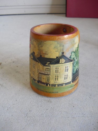 Cool vintage handpainted wood - vintage,