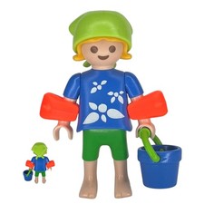 Playmobil figurine fille bleu