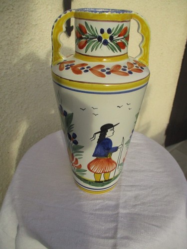 Grand vase faïence quimper - de,