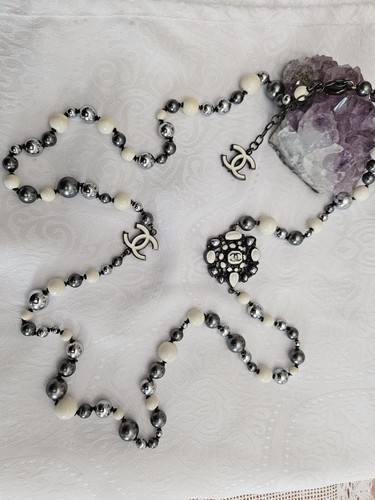 Collier sautoir chanel - collier,