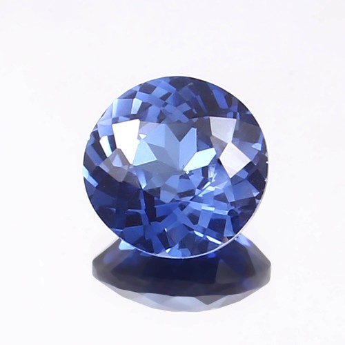 Saphir bleu ceylan ronde - saphir,